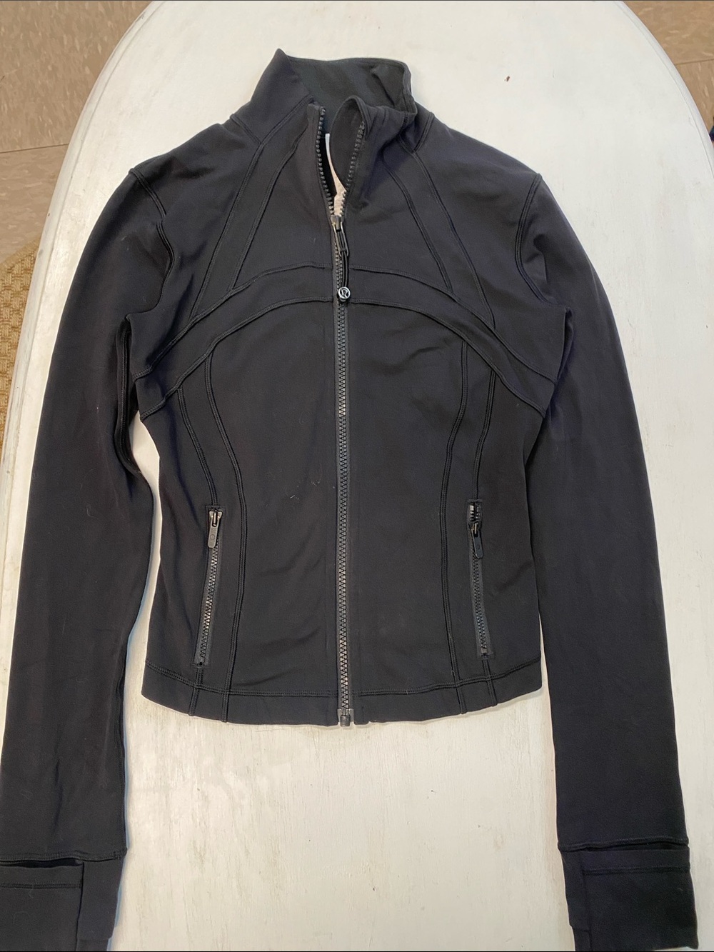 lululemon athletica Black Fitted Zip-Up